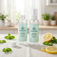 Emballage de flacon pulvérisateur en plastique PET personnalisé pour tonique visage, huile capillaire, shampoing, huile corporelle, lotion, 100 ml, 120 ml, 200 ml, luxe