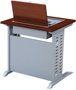 Modern Classroom Flip Top Lockable LCD <strong>Desk</strong> Table Electric Desktop <strong>Flipper</strong> with Front Screen Display Paperless Office Design - Product Image 6