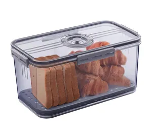 Boîte à pain Boîtes de stockage Conteneur Keeper pour comptoir de cuisine hermétique avec couvercle