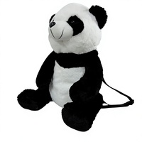 Sac d'école en peluche panda neuf, directement de l'usine, jouet en peluche doux avec rembourrage en coton PP pour enfants de 2 ans et plus