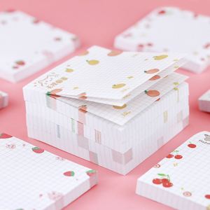 Promotional Memo Pad Print Cute Kawaii Rainbow Mini Fruit 3D Custom Memo Pad Sticky <b>Note</b> Pads With Logo - Product Image 3
