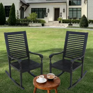Alta qualità sedie a dondolo PU mobili da esterno mobili da giardino moderne sedie a dondolo in legno Vietnam produttore