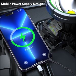 Phổ Biến 10W LED Đèn Pha ABS Chất Liệu Có Thể Sạc Lại Ánh Sáng Tại Chỗ Đầu <span class=keywords><strong>Torch</strong></span> 12 Giờ Cảm Biến Chuyển Động Không Thấm Nước Ngân Hàng Điện Đèn Pha - Product Image 6