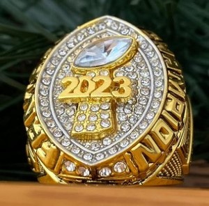 Anillo de Campeonato Personalizado 2023 en Tono Dorado, Torneo de Fútbol Fantasía para los Boston Celtics y los Philadelphia <span class=keywords><strong>Eagles</strong></span>, Regalos de Boda - Product Image 3