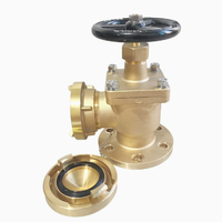 Vanne manuelle en laiton forgé GB/T pour hydrant d'incendie, industrie marine, DN50-DN65, pompe à eau, huile, gaz, garantie 1 an - Vente en gros