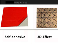 Panneau mural 3D en aluminium, mosaïque, carreaux métalliques autocollants, papier peint auto-adhésif pour la décoration murale intérieure, décoration de plafond
