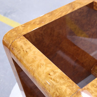 Meubles sur mesure de luxe privés, table d'appoint moderne en bois de palisander pour salon.