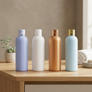 Botella de Champú de 200 ml con Tapa Abatible, Recargable, Duradera, de Plástico HDPE, para Champú, Acondicionador, Loción, Gel de Ducha - Product Image 1
