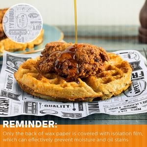 Carta per Alimenti a Tema Giornale, Carta da Imballaggio per Burger, Carta Pergamena Anti-unto per Gastronomia, Rivestimenti Personalizzati per Alimenti - Product Image 4