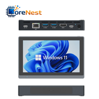 Mini PC CoreNest con Pantalla Táctil de 5.5 Pulgadas, Intel N5095/N5100, PC de Bolsillo para Oficina, 8GB/16GB RAM, Mini PC Empresarial Portátil