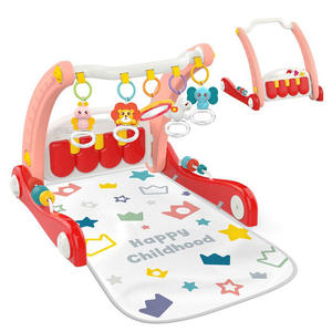 <span class=keywords><strong>Gimnasio</strong></span> de Desarrollo para Bebés 2 en 1: Andador y Tapete Musical con Piano y Juguetes Colgantes, Plástico ABS Seguro, Promueve Habilidades Motoras, 0-24 Meses - Product Image 3