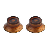 Knob Gitar Kontrol Kecepatan Model Lonceng Plastik Amber, Cocok untuk Gitar Elektrik LP, Suku Cadang Pengganti, Dijual Murah