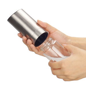 Wholesale USB Rechargeable Gravity <b>Pepper</b> and Salt Set with Adjustable Coarseness & LED Light - Product Image 6