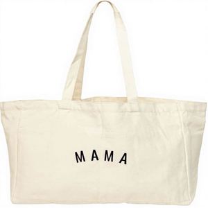Sac fourre-tout en toile de coton 100% réutilisable, écologique, avec logo personnalisé, grande capacité, sacs à bandoulière pour les courses - Product Image 1