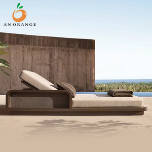 Chaise longue minimaliste moderne pour l'extérieur en alliage d'aluminium directement <span class=keywords><strong>de</strong></span> l'usine pour la piscine, la plage et le <span class=keywords><strong>bain</strong></span> <span class=keywords><strong>de</strong></span> <span class=keywords><strong>soleil</strong></span>. - Product Image 1
