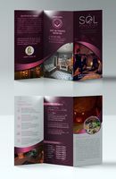 Impression offset de brochures, dépliants et livrets personnalisés en format A3, A4, A5, A6 avec laminage mat tri-plié