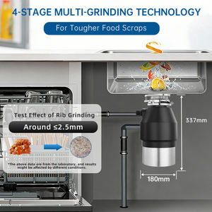 Máy nghiền rác thải thực phẩm gia dụng bằng thép không gỉ CLEESINK, công suất 1450ml và 0.75 HP - Product Image 2