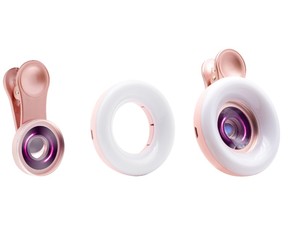 Lente Móvil con Anillo de Luz para Selfies, <span class=keywords><strong>Zoom</strong></span> de Aumento para <span class=keywords><strong>iPhone</strong></span> <span class=keywords><strong>Pro</strong></span>, Fotografía de Joyería y Pestañas, 4K HD, en Venta - Product Image 2