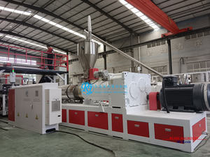 PVC WPC Kunstmarmer Plaatproductiemachine Hoge Productiviteit Dubbele Schroef Extrusie Lijn PLC Lager voor Bed-/Deurpanelen - Product Image 2