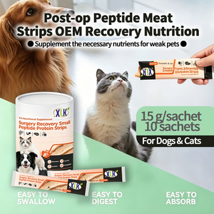 Snack di Recupero Post-Operatorio per Animali Domestici all'Ingrosso: Strisce di Carne Nutrienti con Peptidi, Colostro, IgY e IgG per il Supporto Immunitario - OEM - Product Image 4
