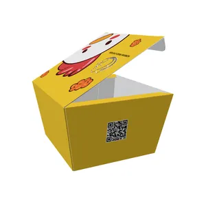 Burger Verpackung Hot Dog Snack Emballage Container Box Popcorn, Papier CMYK Fast Food Verpackung Präge ordner Kraft papier/
