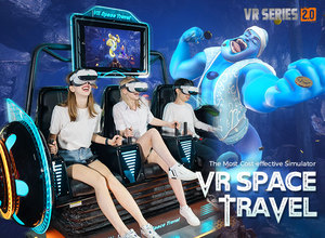Thương mại 3 người 9D VR Cinema ghế cho Arcade công viên giải trí nhà máy trực tiếp - Product Image 2