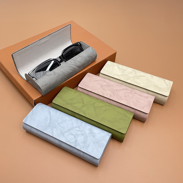 Rectangle Eyeglass Case Myopia Lens Case Crush-Proof Magnetic High-Style Glasses Case Students Premium-Feel Eyewear Storage Box