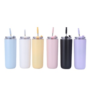 304 in acciaio inox portatile paglia tazza Anti-goccia sottovuoto isolato Thermos per ufficio Business moderno di alta apparenza per i viaggi - Product Image 5
