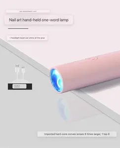 Çivi güzellik taşınabilir tırnak lamba için oje 3W el UV ışık için Mini UV ışık