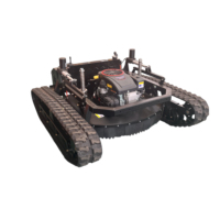 Tondeuse robotisée industrielle autopropulsée 4 temps à essence, type chenille, télécommandée, prix de gros