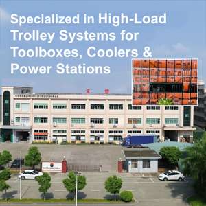 Poignée de chariot à bagages robuste et résistante, design encastré, mécanisme pliable, construction métallique durable - Product Image 6