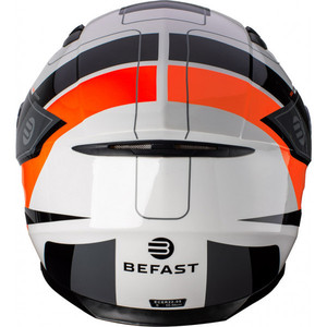 Befast Ventus III หมวกกันน็อคเต็มใบหน้าสีขาวสีแดง Fluo L - Product Image 4