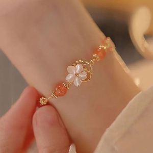 Pulsera de Doble Capa Estilo Chino Vintage para Mujer, con Colgante de Mariposa y Flor, Forma de Bambú, Jade, Imán - Product Image 2