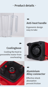 Hot bán 2 trong 1 heavy duty thương mại nhà bếp hộ gia đình trái cây tươi máy ép trái cây điện bạc crest smoothie mixer máy xay sinh tố - Product Image 4