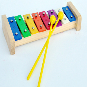 Wholesale Orff Percussion <b>Instrument</b> 8 Notes Portable Rainbow Glockenspiel Xylophone <b>Musical</b> Percussion <b>Instrument</b> for Kids - Product Image 4