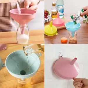 Portable Kitchen Tools Funnel For Oil Liquid Dispensing Reusable <b>Plastic</b> Funnels Household Liquid Oil Funnel Laboratory Supplies - Product Image 3