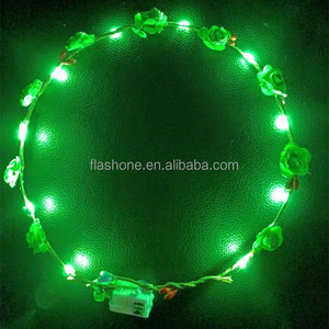 Led Bloem Kronen Hoofdband Vrouwen Slingers Gloeiende Bloemenkrans Kronen Voor Bruiloft Strandfeest Verjaardag Halloween - Product Image 6