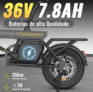 En stock au Brésil, vélo électrique pliable léger de 14 pouces B20, moteur 440W, batterie au lithium 36V 7.8Ah, porte-bagages arrière, vélo électrique fabriqué en Chine - Product Image 4