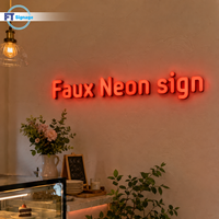Enseigne lumineuse LED personnalisée en lettres canal, logo en acrylique éclairé par l'avant, enseigne publicitaire extérieure en acier inoxydable pour devanture de magasin