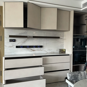 <span class=keywords><strong>Armario</strong></span> de Cuero de Estilo Minimalista Moderno, Personalizable con <span class=keywords><strong>Espejo</strong></span>, Mueble de Almacenamiento para Dormitorio - Product Image 2
