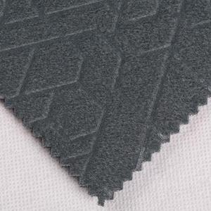 2025 Chất lượng cao dập nổi kẻ sọc 100% polyester Velour vải chống tĩnh nhà dệt và bọc cho xe ô tô và sofa - Product Image 5