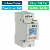 Medidor de Energía Monofásico de Entrada Directa Acrel ADL100-ET para Riel DIN con RS485 Modbus-RTU