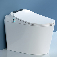 Nouveau design d'appareils sanitaires capteur de pied chasse automatique une pièce en céramique intelligente cuvette de toilette salle de bain toilette électrique intelligente