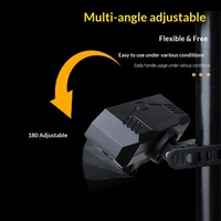 Feu arrière intelligent pour vélo avec clignotants, batterie 1200 mAh, télécommande sans fil, éclairage nocturne pour VTT, cyclisme en extérieur