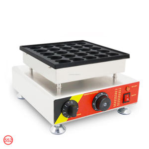 Nouvelle gaufrière en acier inoxydable en forme de cœur à 35 trous, commerciale et domestique, électrique, antiadhésive, à économie d'énergie, avec support - Product Image 3