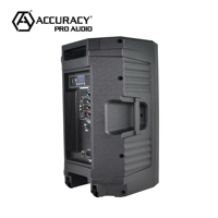 Système audio professionnel Accuracy Pro Audio CBQ15AQH-200W, enceinte active extérieure en plastique de 15 pouces