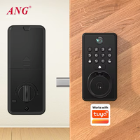 Serrure de porte intelligente numérique ANG Deadbolt compatible avec le sonnette WiFi Tuya, caméra de surveillance à loquet unique et contrôle à distance