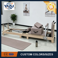 Reformer de Pilates de madera con torre completa, cama profesional para yoga y entrenamiento de core, para fisioterapia y rehabilitación