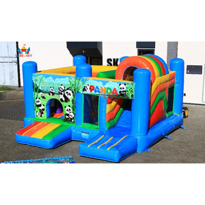 <span class=keywords><strong>Castillo</strong></span> Inflable Personalizado con Diseño de Panda, Combo de <span class=keywords><strong>Castillo</strong></span> Inflable con Soplador para Negocios de Alquiler - Product Image 2