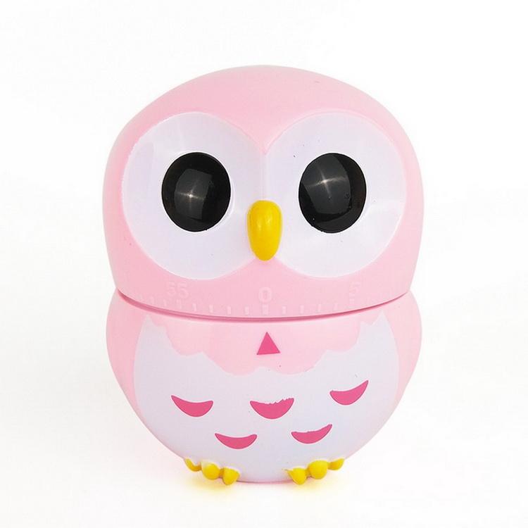 Cute Animal Digital Timer 60 Minute Mechanical Kitchen Timer Plastic Material